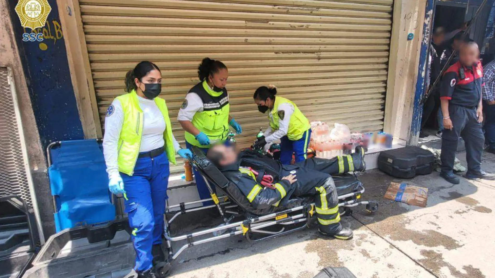 bomberos heridos